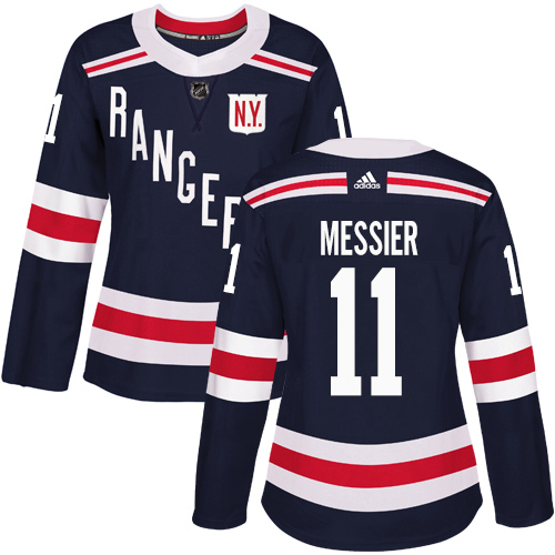 Adidas Rangers #11 Mark Messier Navy Blue Authentic 2018 Winter Classic Women's Stitched NHL Jersey